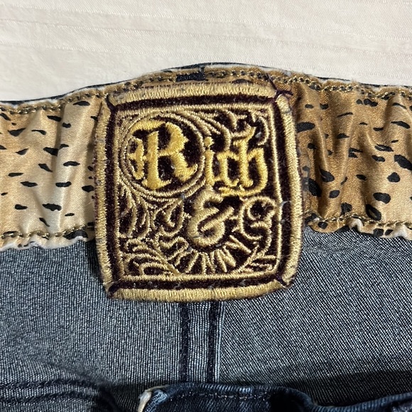 Ladies Rich & Skinny skinny jeans.  Dark denim.  Great used condition. - Picture 3 of 5